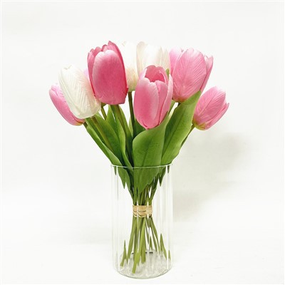 Arrangement de vase en tulipe artificiel décoration intérieure